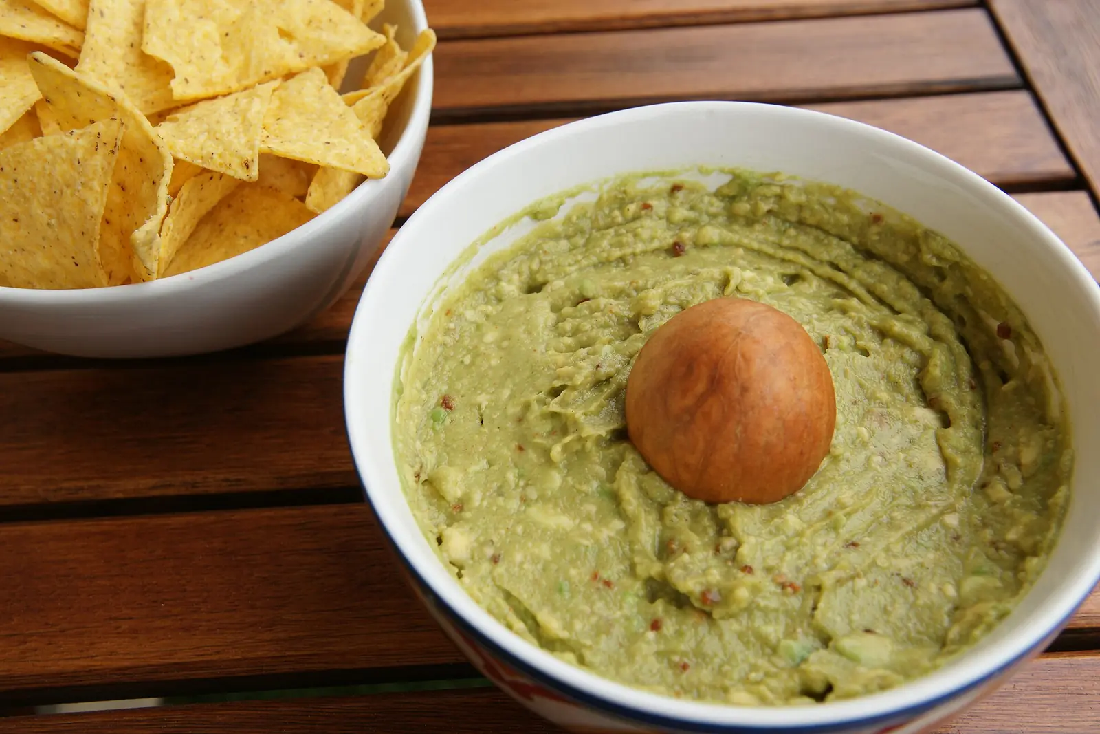Guacamole and chips. Go to recipes